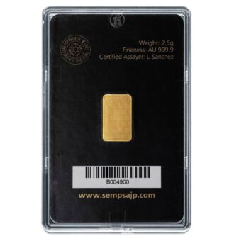 Torres Oro 20 Lingote de oro SEMPSA 2,5g certificado en Málaga con envío a toda España