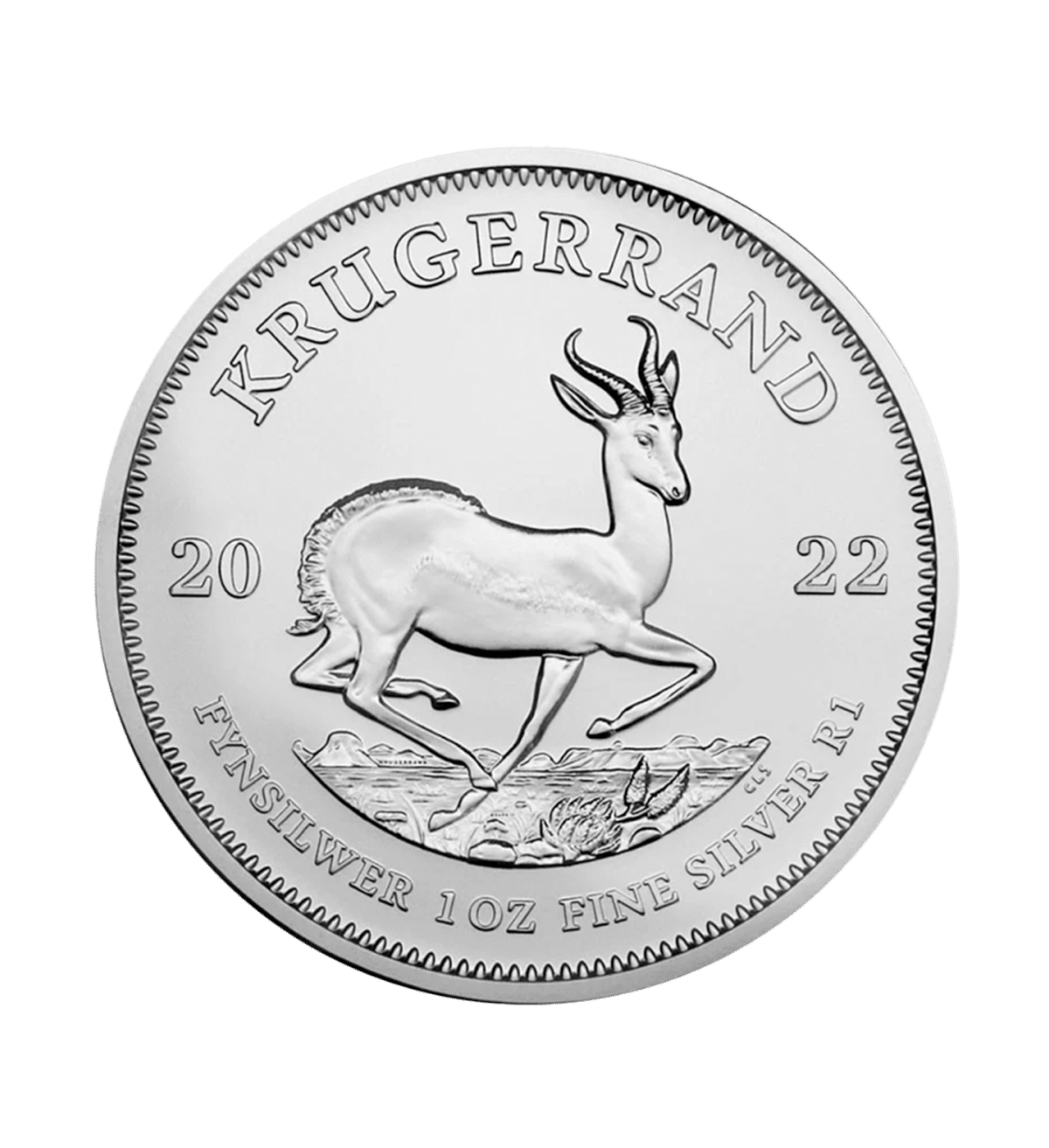 Moneda Bullion Krugerrand Plata 1 oz 2022 torres oro (2) Moneda Bullion Krugerrand Plata 1 oz 2022 - Imagen 1