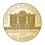 Moneda Bullion Filarmónica de Viena Oro 1/2 oz – 2026 - Imagen 2