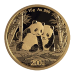 Moneda Bullion Panda Chino Oro 15 g 2026