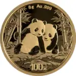 Moneda Bullion Panda Chino Oro 8 g 2026