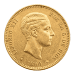 Moneda de Oro 25 Pesetas 1890 Alfonso XII - Circulada