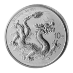 Moneda Bullion Dragón Chino 1 oz Plata 999.9 2026