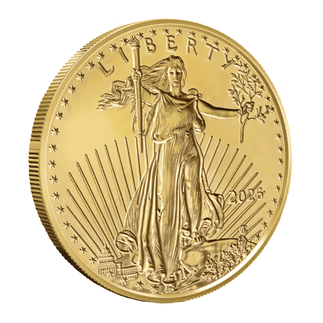 Moneda-Bullion-Eagle-Americano-110-oz-Oro-2026-torres-oro-1 Moneda Bullion Eagle Americano 1/10 oz Oro 2026 - Imagen 1