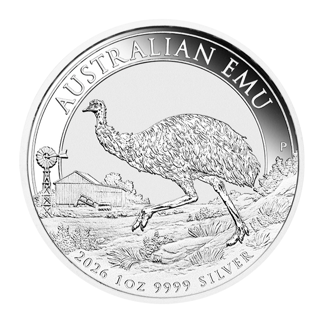 Moneda Emú Australiano Plata 999 1 oz 2026 Torres Oro Moneda Emú Australiano Plata 999.9 1 oz 2026 - Imagen 1