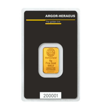 Lingote de Oro 5g – Argor Heraeus torres oro Torres Oro